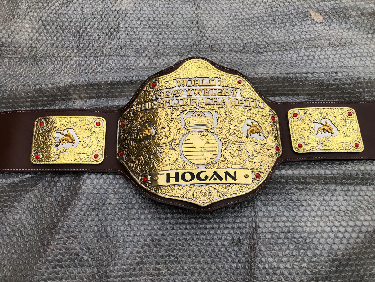 WCW Big Gold Dual Plated Championship Replica Title Belt