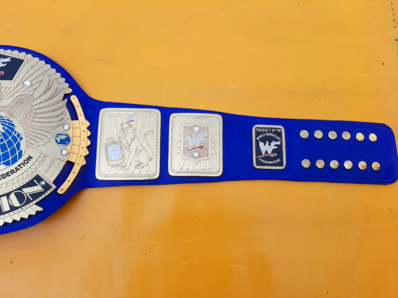 WWF Big Eagle Scratch Logo Championship Replica Title Belt - THE BELTS BROTHERS LTD