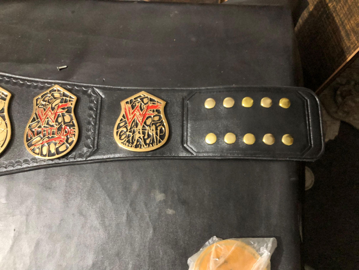 WWF Smoking Skull Championship Replica Title Belt - THE BELTS BROTHERS LTD