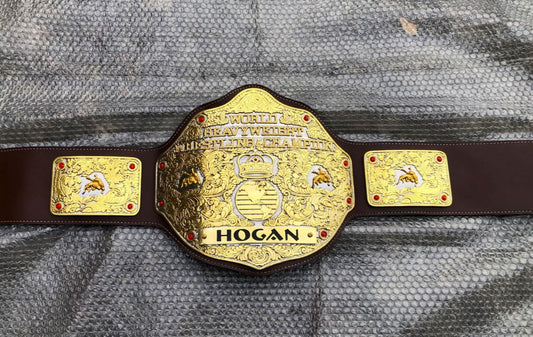 WCW Big Gold Dual Plated Championship Replica Title Belt