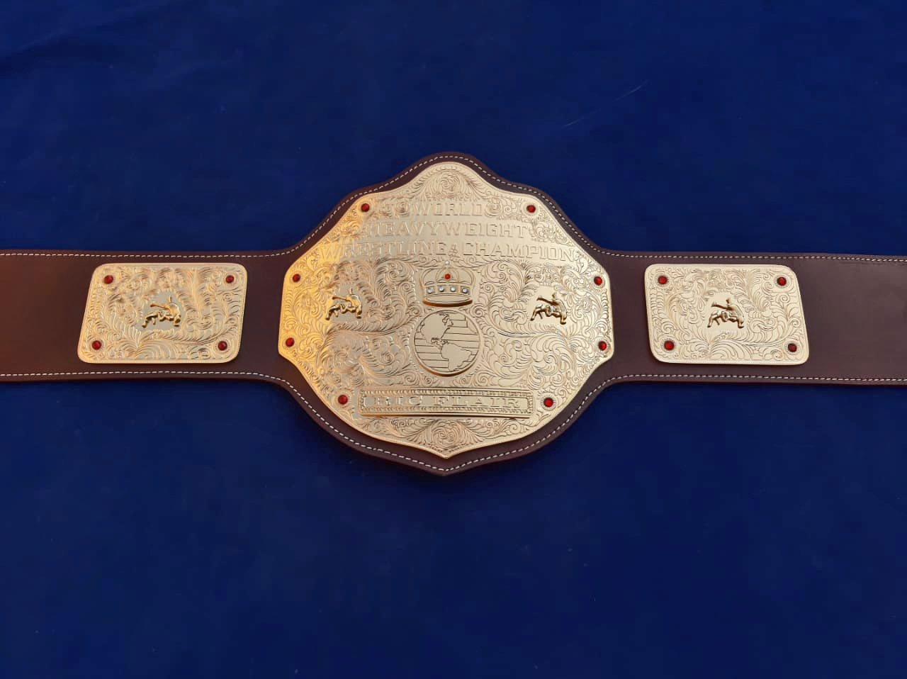 WCW Big Gold Championship Replica Title Belt - THE BELTS BROTHERS LTD
