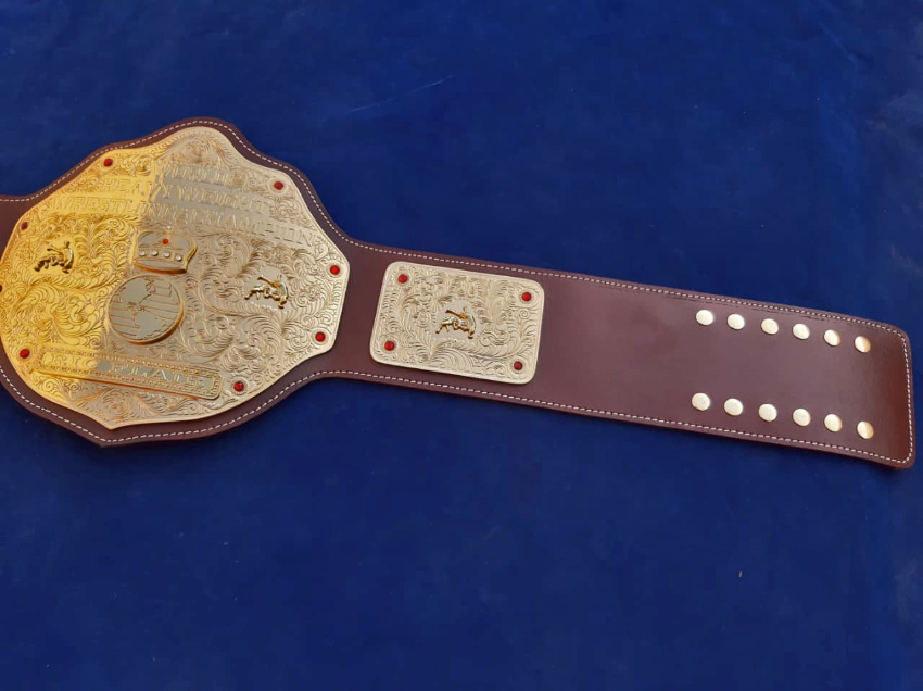 WCW Big Gold Championship Replica Title Belt - THE BELTS BROTHERS LTD