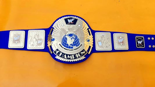 WWF Big Eagle Scratch Logo Championship Replica Title Belt - THE BELTS BROTHERS LTD